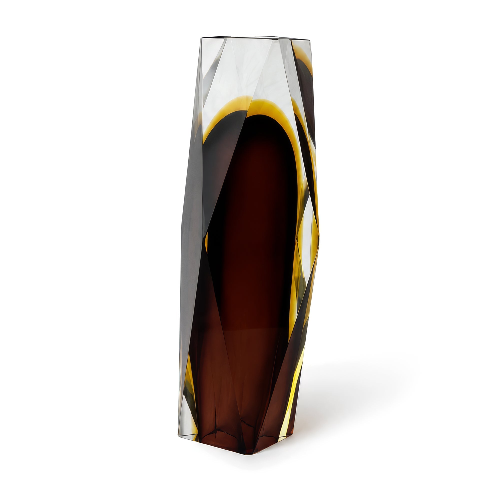 Sculptural Murano Glass Vase, Sommerso Technique, Circa 1960