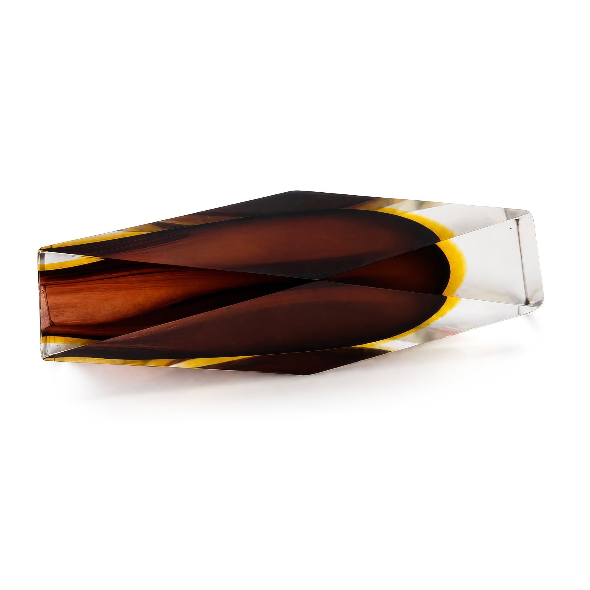 Sculptural Murano Glass Vase, Sommerso Technique, Circa 1960