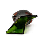 Murano Sommerso Glass Vases, Green &amp; Orange, Italy, 1970