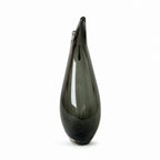 Pair of Mid-Century Murano Sommerso Glass Bases in Fumé Gray