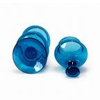 Set of Three Italian Blue Glass Apothecary Jars, Empoli Style, Late 20th Century