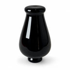 Vintage Set of Seven Black Glass Vessels, Mid-Century Modern, 1970s