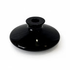 Vintage Set of Seven Black Glass Vessels, Mid-Century Modern, 1970s