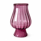 Mid-Century Vintage Ribbed Pink Art Glass Vessels Set, 1970