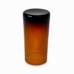 Set of Three Vintage Dark Amber Glass Vessels, 1970s