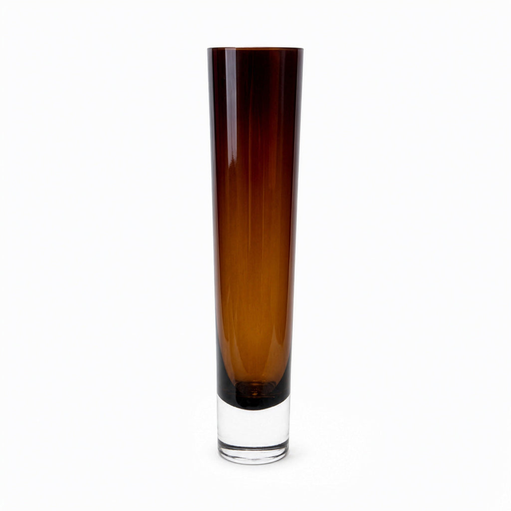 Set of Two Polish Amethyst Glass Vases, Mid-Century Modern, 1960