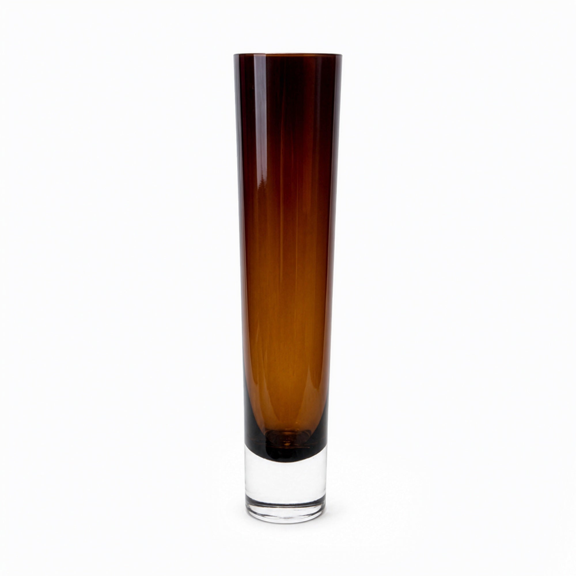Set of Two Polish Amethyst Glass Vases, Mid-Century Modern, 1960