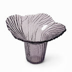 Vintage Amethyst Textured Glass Vase, 1980s American Design
