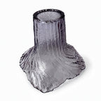 Vintage Amethyst Textured Glass Vase, 1980s American Design