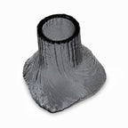 Vintage Amethyst Textured Glass Vase, 1980s American Design