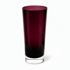 Set of Two Polish Amethyst Glass Vases, Mid-Century Modern, 1960