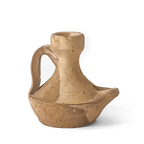 Pair of Glazed Ceramic Oil Lamps