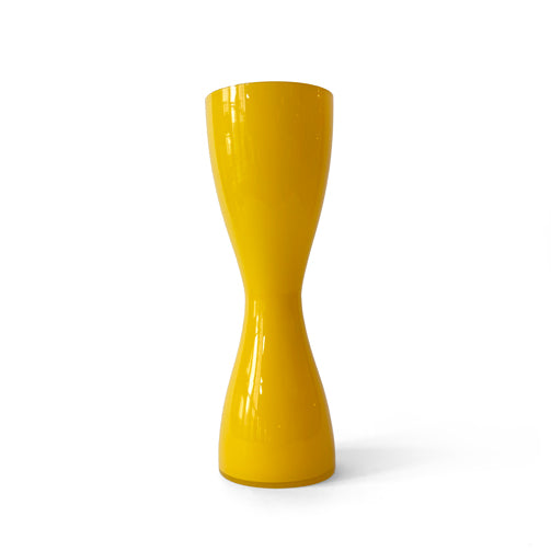 Blown Yellow Glass Vase