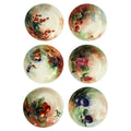 Set of Six Antique Hand-Painted Limoges Porcelain Berry Bowls, 1905