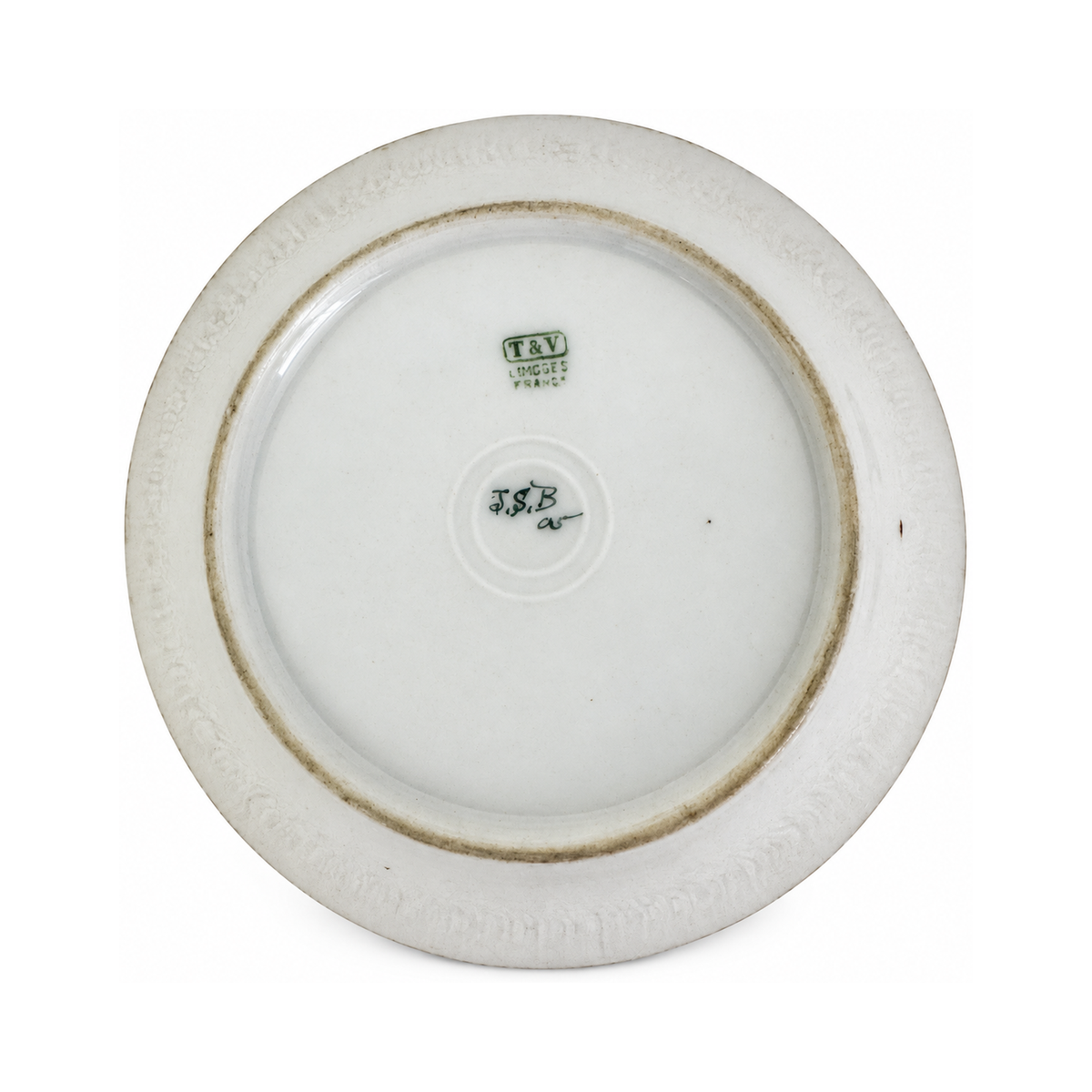 Set of Six Antique Hand-Painted Limoges Porcelain Berry Bowls, 1905