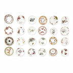 Collection of Antique Limoges Butter Pats, Lace Doilies and Primitive Caddy