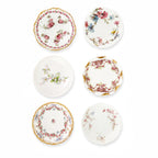 Collection of Antique Limoges Butter Pats, Lace Doilies and Primitive Caddy