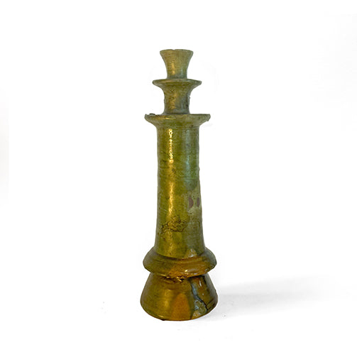 Green Ceramic Candlesticks