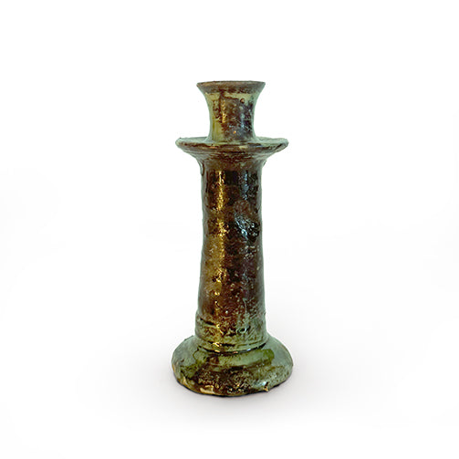 Green Ceramic Candlesticks