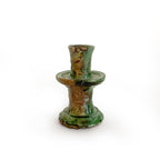 Green Ceramic Candlesticks