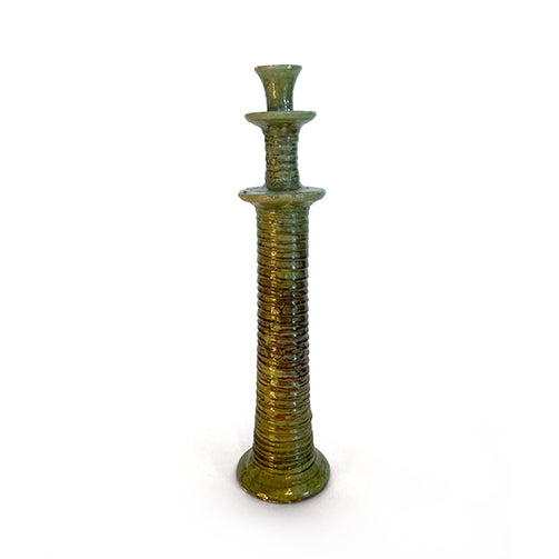 Green Ceramic Candlesticks