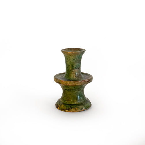 Green Ceramic Candlesticks