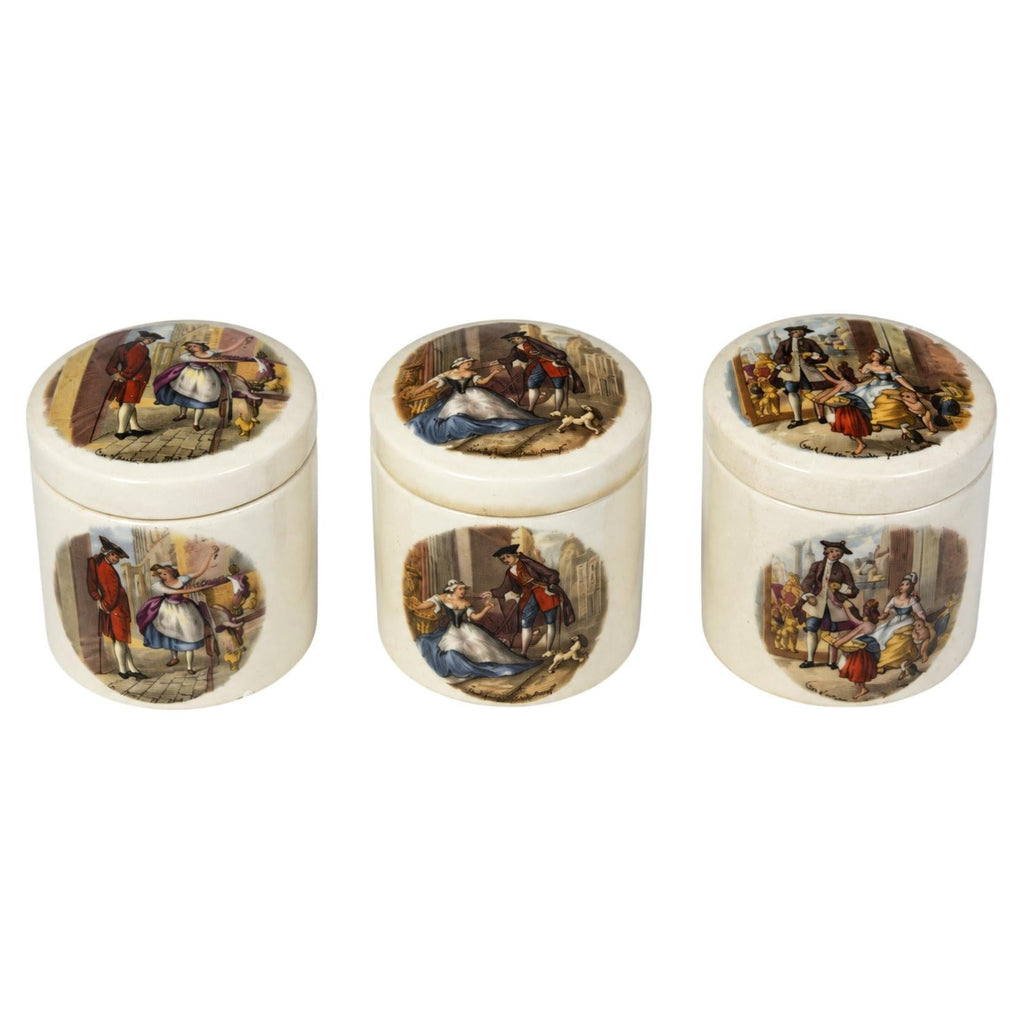 Frank Cooper Ltd. Vintage Pottery Jars Set, Cries of London, 1940