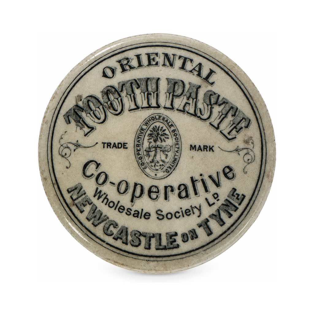 Set of Five Antique Advertising Containers, English & French, circa 1900
