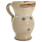 Hand-painted ceramic jug, southern Italian folk art, Puglia