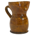 Antique Terracotta Jug, Hand-Thrown, Glazed, Southern Italy, 1880