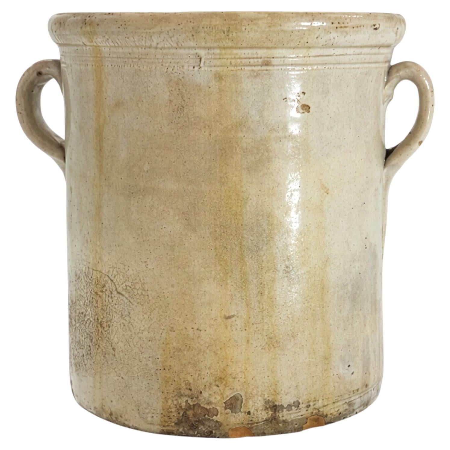 Antique Terracotta Storage Vessel, Puglian Craftsmanship, 1880
