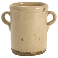 19th Century Puglian Glazed Terracotta Storage Vessel with Twin Handles