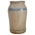 Antique Puglian Cream Glazed Terracotta Storage Vessel, 1880