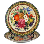 Kaiser Porzellan Dessert Plates, Floral & Fruit Design, Germany, 1970s