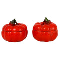Royal Bayreuth Tomato Form Porcelain Salt Cellars, Bavaria, Circa 1900