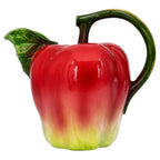 Vintage Haldon Group Hand-Painted Ceramic Apple Pitcher