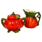 Vintage Royal Bayreuth Tomato Creamer and Sugar Bowl Set, Bavaria