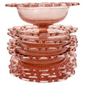Hocking Glass Old Colony Pink Depression Glass Dessert Service, 1935