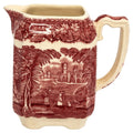 Mason’s Stratford Ironstone Milk Jug, Red Transferware, England, 1950