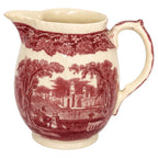 Mason’s Vista Red Transferware Ironstone Milk Jug / Creamer, England, circa 1940