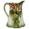 Antique French Pitcher by Keller and Guérin, Les Roses Pattern, 1910