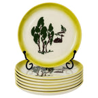Vintage Brock of California Farmhouse Bread and Butter Plates Set