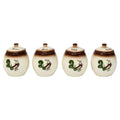 Vintage Brock of California Chanticleer Ceramic Condiment Jar Set