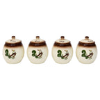 Vintage Brock of California Chanticleer Ceramic Condiment Jar Set