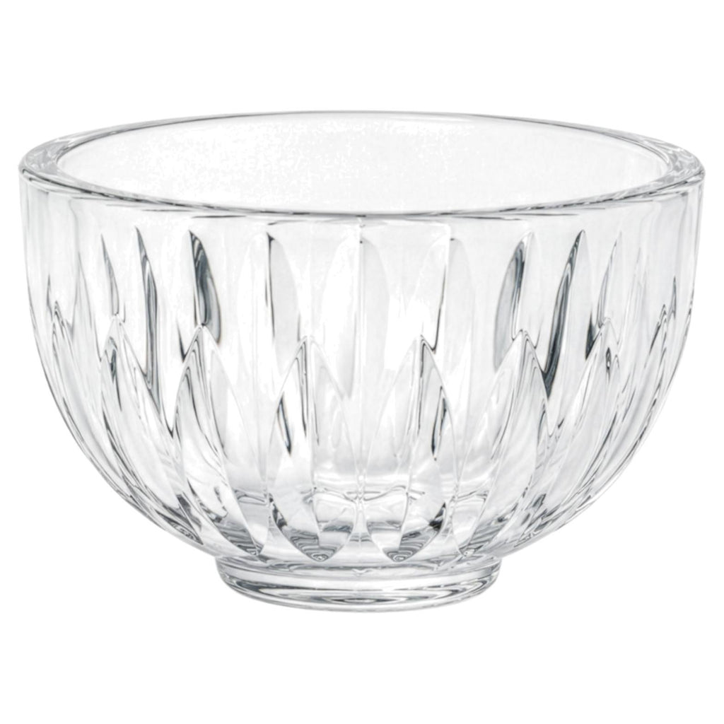 Vintage Orrefors Crystal Bowl, Footed Design, Cut Glass, Sweden, 1960