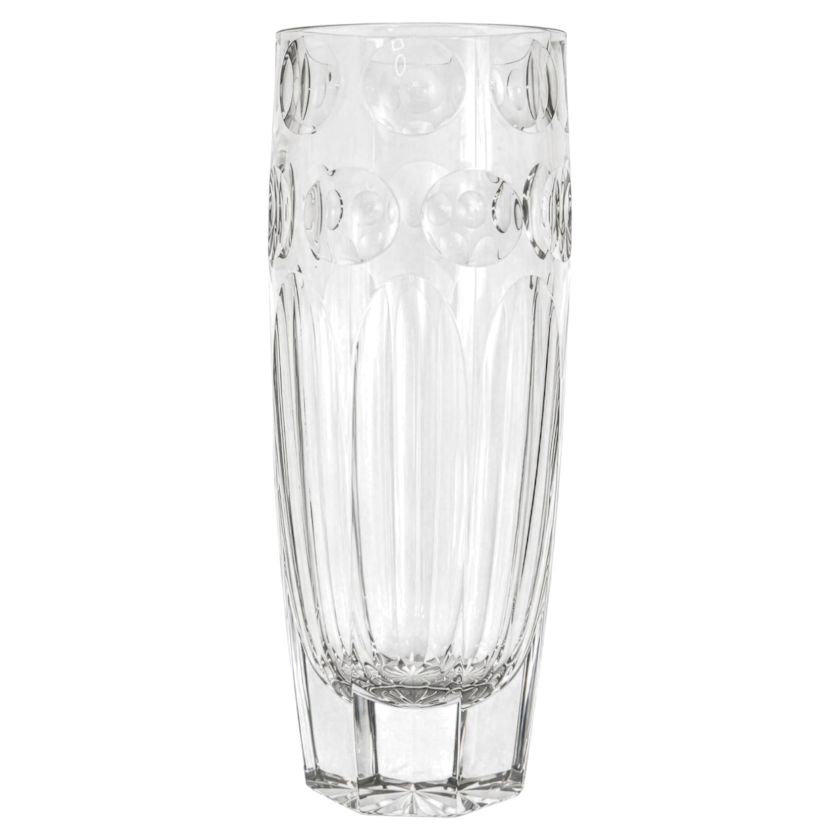 Vintage Scandinavian Art Crystal Vase