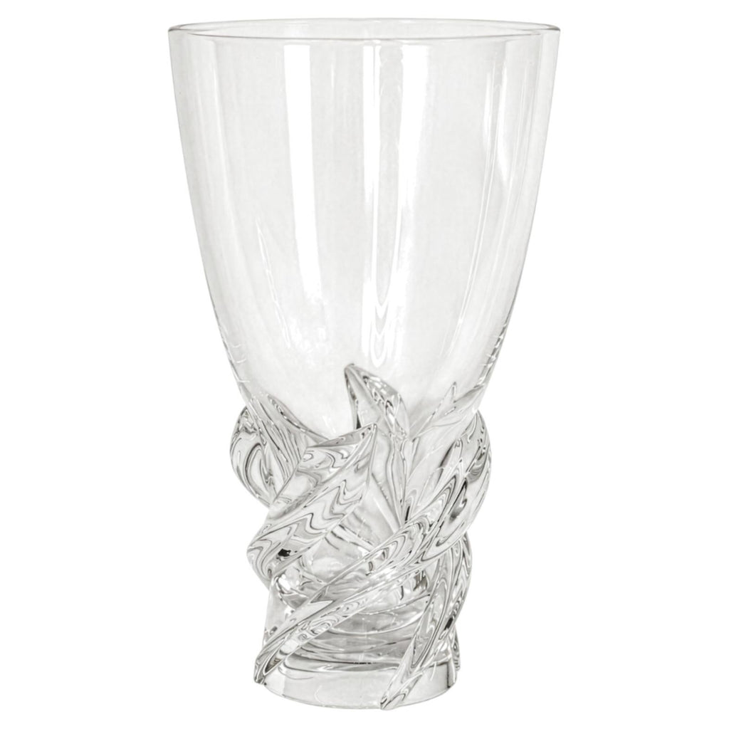 Vintage Scandinavian Art Crystal Vase, Sculptural Design, 1960