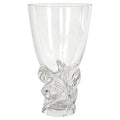 Vintage Scandinavian Art Crystal Vase, Sculptural Design, 1960