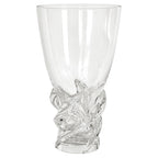 Vintage Scandinavian Art Crystal Vase, Sculptural Design, 1960