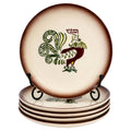 Set of Five Vintage Brock Chanticleer Rooster Plates